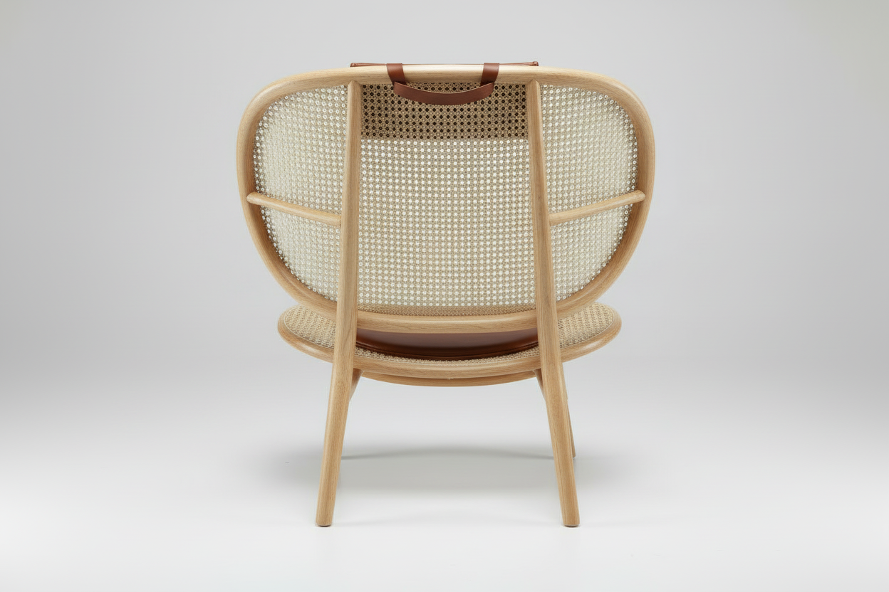 Bent Rattan Round Lounge