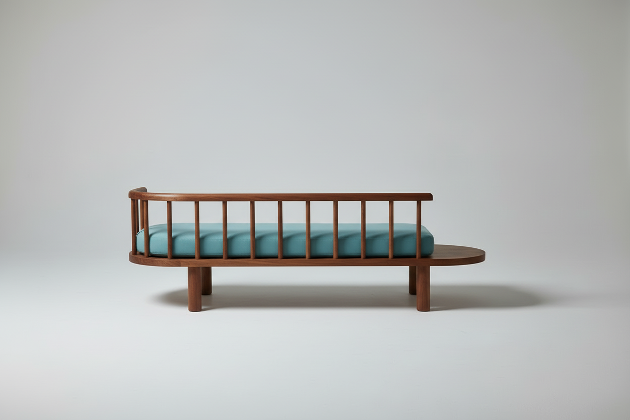 Asymmetric Spindle Daybed